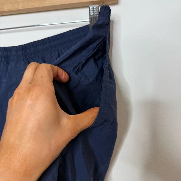 Vintage Nike Grey Tag Nylon Track Shorts in navy size medium - Picture 7 of 7